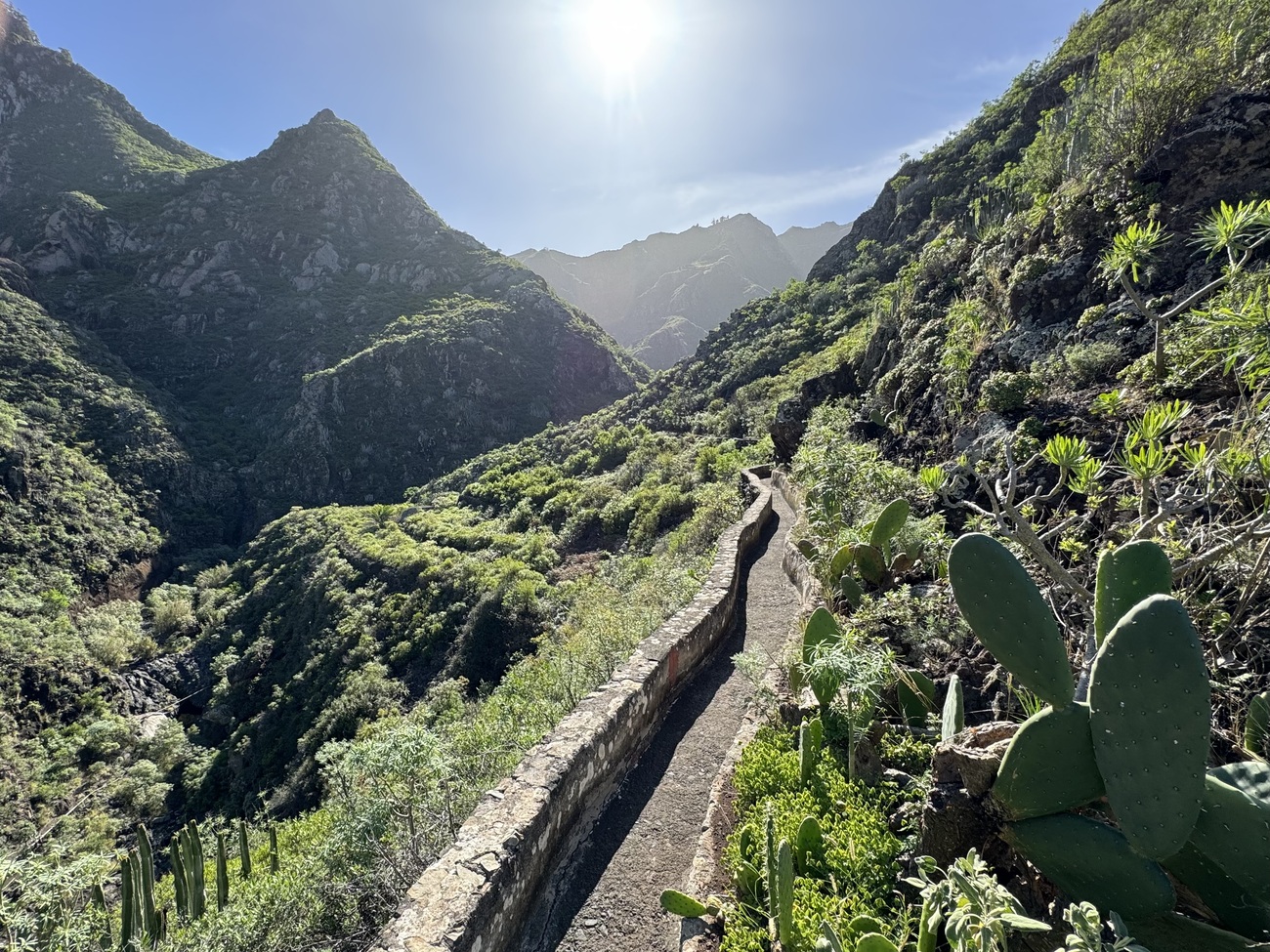 Old waterway, Barranco del Río, Tenerife, Canary Islands.