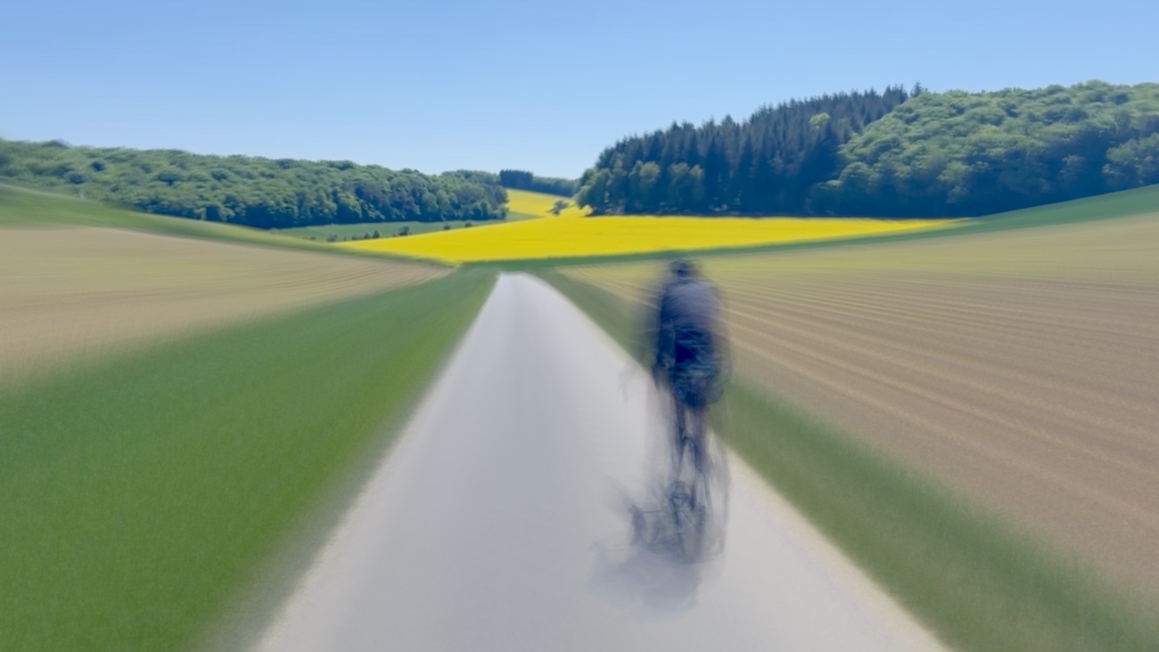Cycling in Bavaria, Germany.