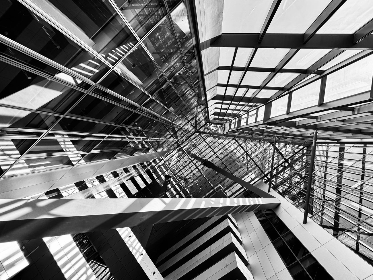 Inside the EZB Architecture, Frankfurt, Germany.