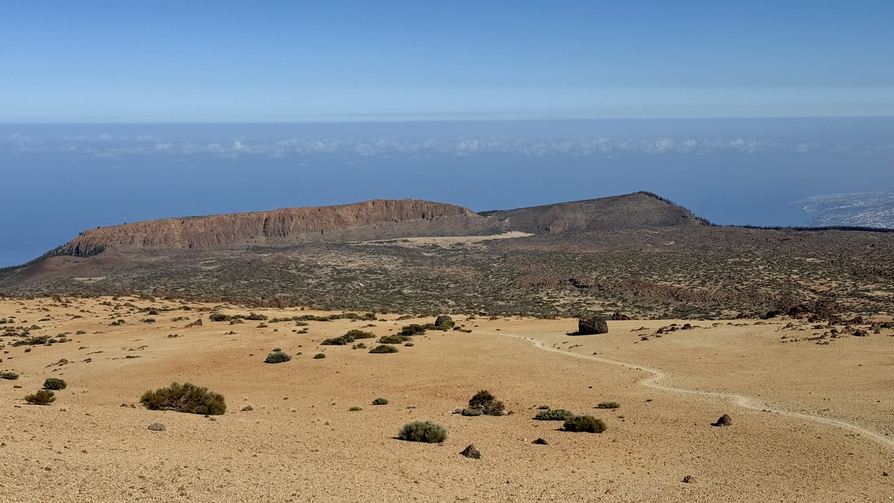 Las Cañadas landscape, La Fortaleza in the background, Tenerife, Canary Islands.