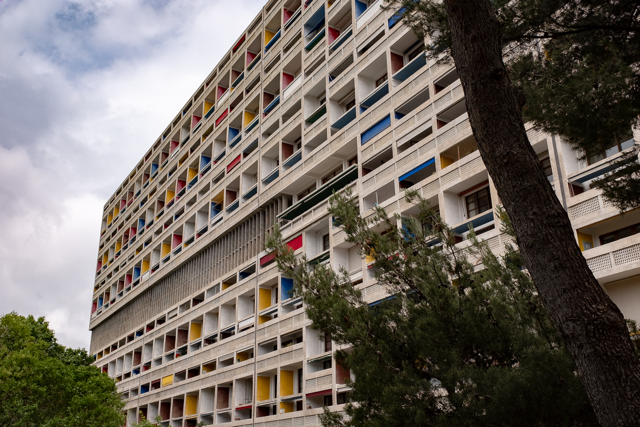 La Cité radieuse by architect Le Corbusier, Marseille, France.