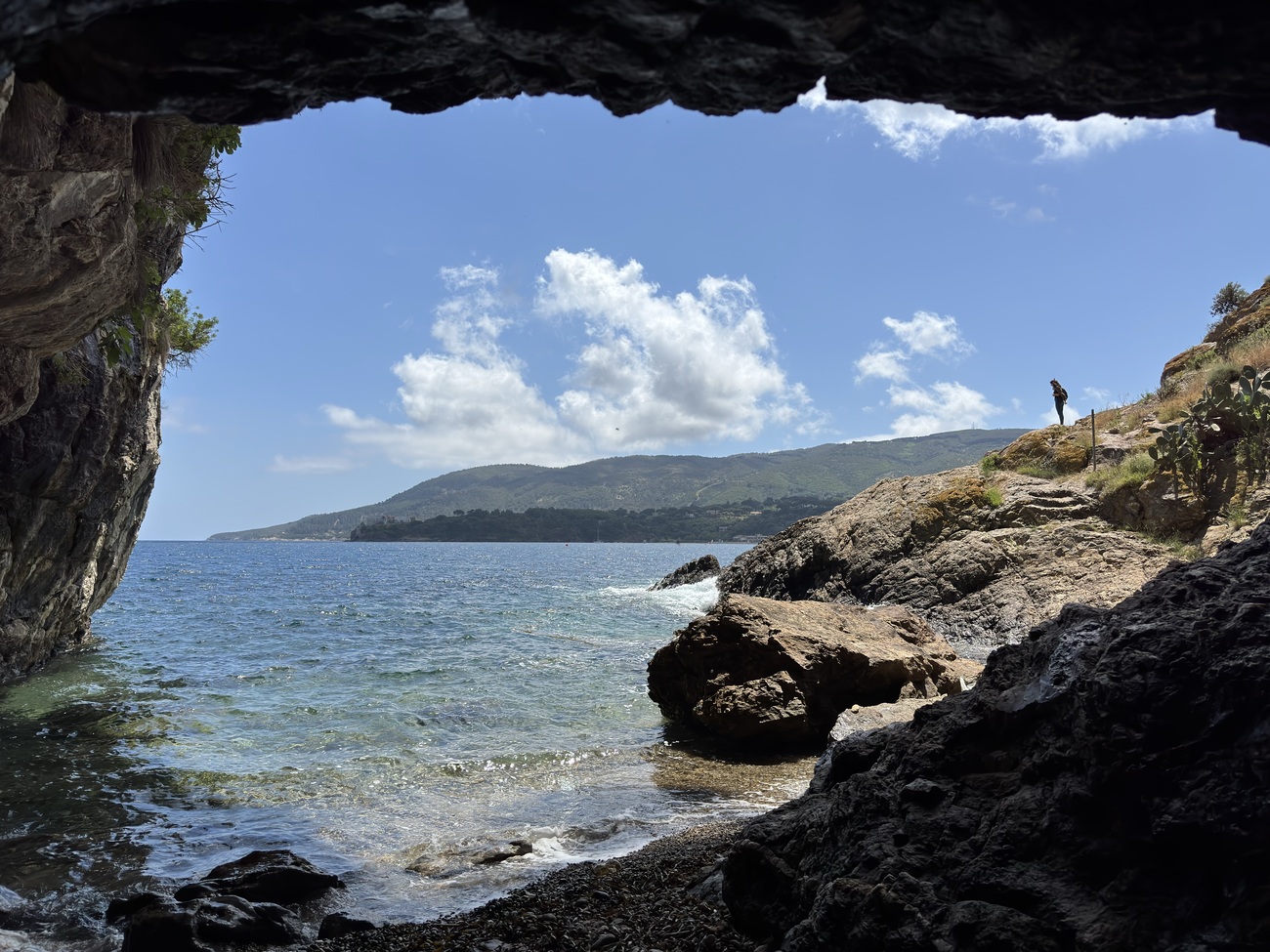Cave in Porto Azzurro, Elba Island, Italy.